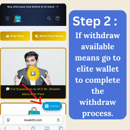 Convert & withdraw 1 pass to bank